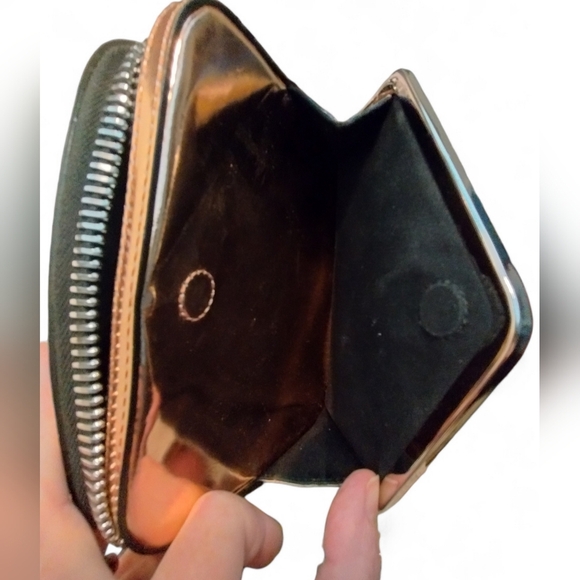 ALEXANDER WANG ADRIEL Metallic Rose Gold Leather CLUTCH - Picture 4 of 10